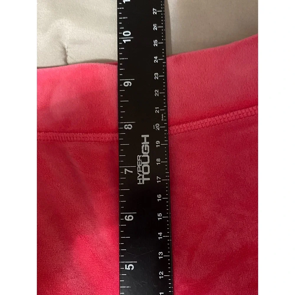Juicy Couture Tracksuit Women L Pink Y2K Rhinestone Velour Hoodie Pants - Picture 12 of 15